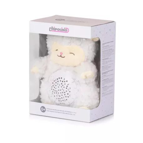 Hudobná plyšová hračka s projektorom Chipolino – Lamb