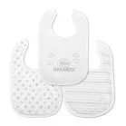 Lorelli Natural podbradníky na suchý zips 3 ks – Unisex