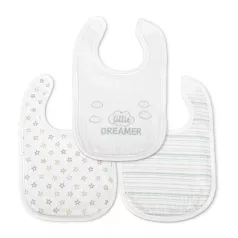 Lorelli Natural podbradníky na suchý zips 3 ks – Unisex