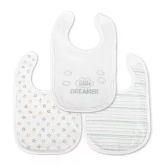 Lorelli Natural podbradníky na suchý zips 3 ks – Unisex