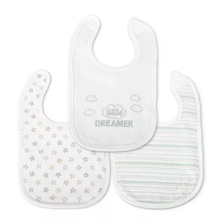 Lorelli Natural podbradníky na suchý zips 3 ks – Unisex