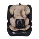 Mama Kiddies® i-Fix Journey i-Size autosedačka 76–150 cm, ISOFIX + Top Tether – béžovo-čierna