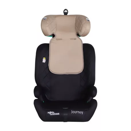 Mama Kiddies® i-Fix Journey i-Size autosedačka 76–150 cm, ISOFIX + Top Tether – béžovo-čierna