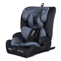  Mama Kiddies® i-Fix Journey 2 v 1 bezpečná autosedačka (76–150 cm) v sivo - čiernej farbe