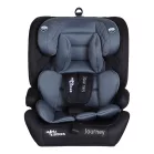 Mama Kiddies® i-Fix Journey 2 v 1 bezpečná autosedačka (76–150 cm) v sivo - čiernej farbe