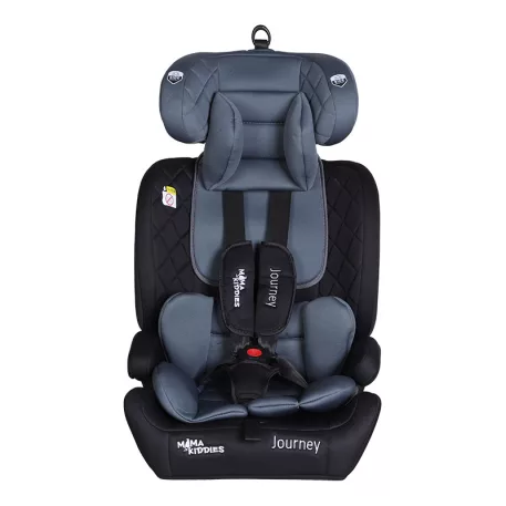 Mama Kiddies® i-Fix Journey 2 v 1 bezpečná autosedačka (76–150 cm) v sivo - čiernej farbe
