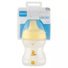 MAM Nápojový výukový pohár 190 ml - žltý