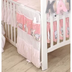   Mama Kiddies® Baby Bear vreckový organizér ružový s macíkmi