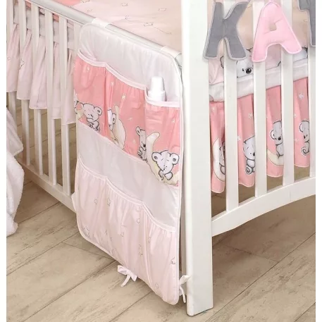 Mama Kiddies® Baby Bear vreckový organizér ružový s macíkmi
