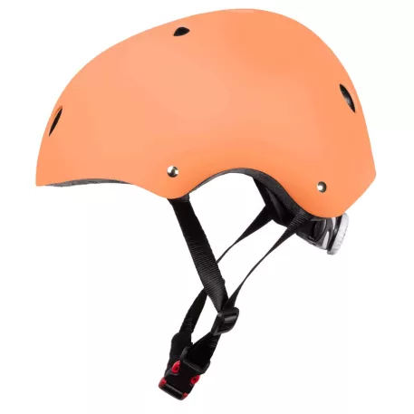 Športová prilba 7-Brand – čierno-oranžová farba – 52–56 cm