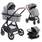Mama Kiddies® PRIMO 4v1 multifunkčný kočík v sivej farbe + DARČEK