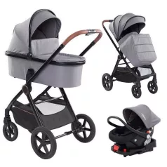   Mama Kiddies® PRIMO 4v1 multifunkčný kočík v sivej farbe + DARČEK