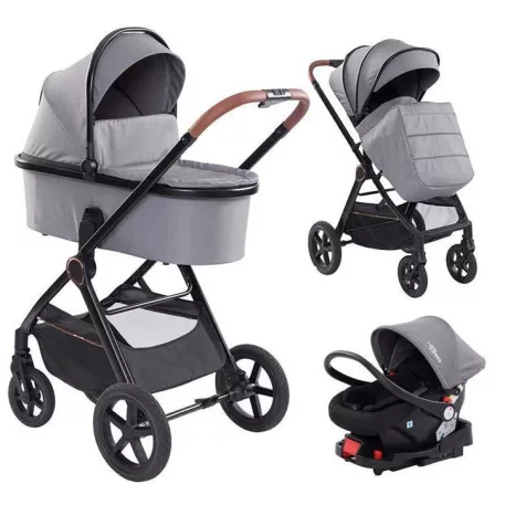 Mama Kiddies® PRIMO 4v1 multifunkčný kočík v sivej farbe + DARČEK