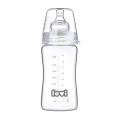 LOVI sklenená dojčenská fľaša 250 ml