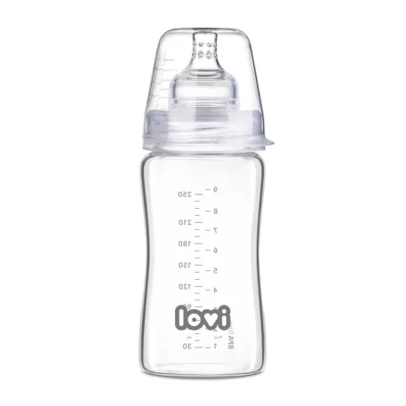 LOVI sklenená dojčenská fľaša 250 ml