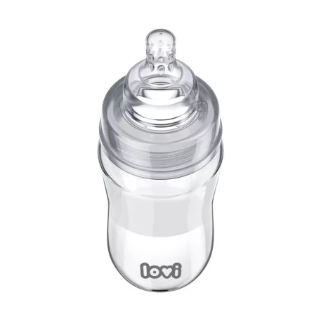 LOVI sklenená dojčenská fľaša 250 ml