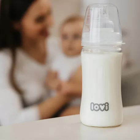 LOVI sklenená dojčenská fľaša 250 ml