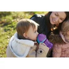 Philips Avent hrnček 200 ml s ohnutou slamkou dievča 