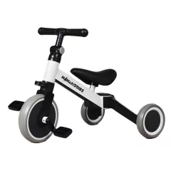   Mama Kiddies® Ethan MultiTrike 2v1 trojkolka prerobiteľná na odrážadlo v bielej farbe