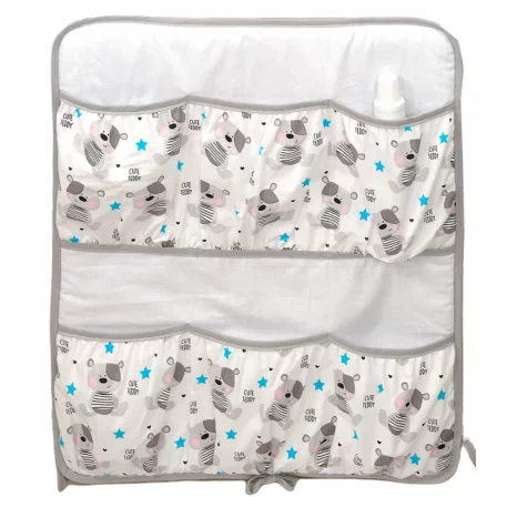 Mama Kiddies® Baby Bear vreckový organizér v sivej farbe so vzorom medvedíka