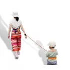 Mama Kiddies® vodítko na zápästie v oranžovej farbe