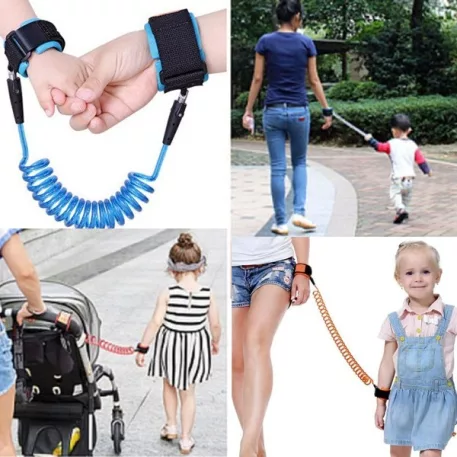 Mama Kiddies® vodítko na zápästie v oranžovej farbe