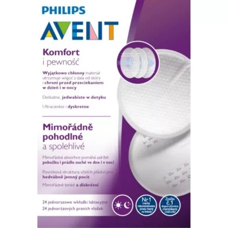 Philips Avent prsné vložky jednorazové SCF254/24, 24 kusov