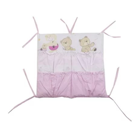 Mama Kiddies® Sofie Dreams Vreckový úložný priestor v ružovej farbe - Teddy Play