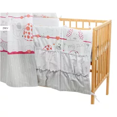   Mama Kiddies® Sofie Dreams Vreckový úložný priestor v červenej farbe - My Zoo Red