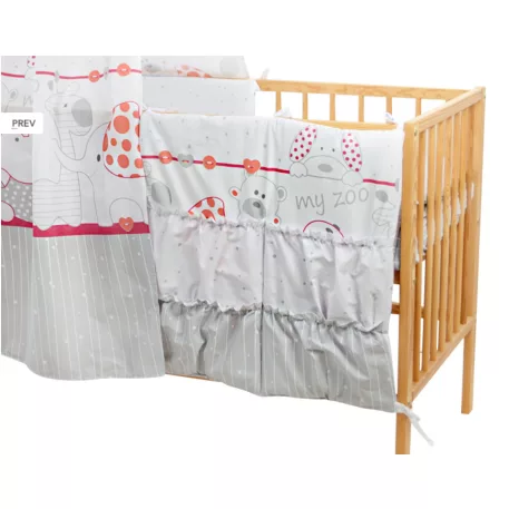 Mama Kiddies® Sofie Dreams Vreckový úložný priestor v červenej farbe - My Zoo Red