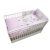 Mama Kiddies Sofie Dreams 4-dielna detská posteľná bielizeň s roštovým chráničom 180° v ružovej farbe - Teddy Play