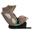 ISOFIX 360° otočná autosedačka Mama Kiddies® iSize Journey Extra (40–150 cm) v béžovej farbe s podpornou nohou + darček slnečná clona a opierka nôh