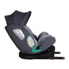 ISOFIX 360° otočná autosedačka Mama Kiddies® iSize Journey Extra (40–150 cm) v sivej farbe s podpornou nohou + darček slnečná clona a opierka nohy