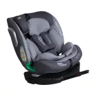 ISOFIX 360° otočná autosedačka Mama Kiddies® iSize Journey Extra (40–150 cm) v sivej farbe s podpornou nohou + darček slnečná clona a opierka nohy