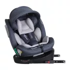 ISOFIX 360° otočná autosedačka Mama Kiddies® iSize Journey Extra (40–150 cm) v sivej farbe s podpornou nohou + darček slnečná clona a opierka nohy