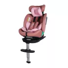 ISOFIX 360° otočná autosedačka Mama Kiddies® iSize Journey Extra (40–150 cm) v ružovej farbe s podpornou nohou + darček slnečná clona a opierka nohy