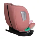 ISOFIX 360° otočná autosedačka Mama Kiddies® iSize Journey Extra (40–150 cm) v ružovej farbe s podpornou nohou + darček slnečná clona a opierka nohy