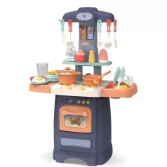   Mama Kiddies® 29 dielná Effluent Kitchent detská kuchynka - v modrej farbe