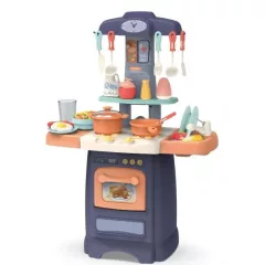   Mama Kiddies® 29 dielná Effluent Kitchent detská kuchynka - v modrej farbe