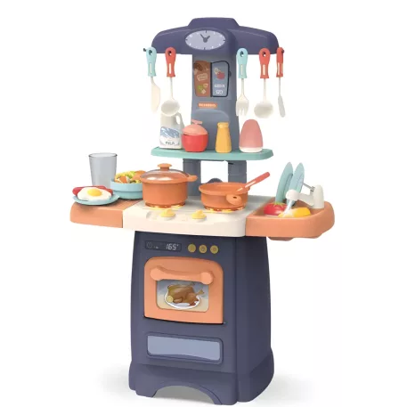 Mama Kiddies® Effluent Kitchen 29-dielna detská kuchynka – modrá