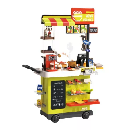 Mama Kiddies® 88-dielny Fast Food stánok, výška 102 cm, zelená farba