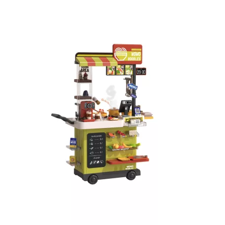 Mama Kiddies® 88-dielny Fast Food stánok, výška 102 cm, zelená farba