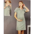 Tehotenská nočná košeľa s gombíkmi – veľkosť XXL