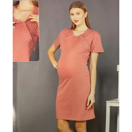 Tehotenská nočná košeľa s gombíkmi – veľkosť XXL