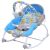 Baby Mix detské oddychové prenosné lehátko vibrujúce-hracie modré- sloník