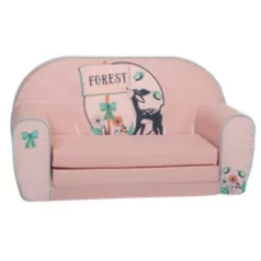   Mama Kiddies® prémiové rozkladacie dvojité detské kreslo - Doe Forest