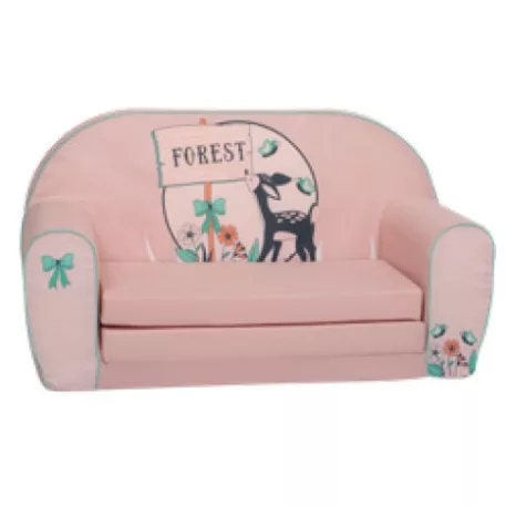 Mama Kiddies® prémiové rozkladacie dvojité detské kreslo - Doe Forest