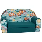 Mama Kiddies® prémiové rozkladacie dvojité detské kreslo - Clown Fish