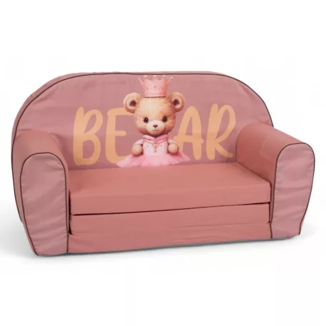 Mama Kiddies® prémiové rozkladacie dvojité detské kreslo - Bear Princess