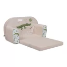Mama Kiddies® prémiové rozkladacie dvojité detské kreslo – Crocodile